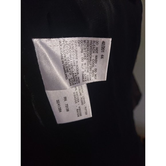 Max Mara Skirt Suit Size Sm 2 Piece Jacket And Knee-Length Skirt Black vtg - Picture 8 of 8